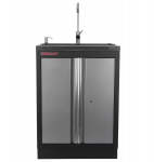 Celokovová dílenská skříňka PROFI s nerezovým d...