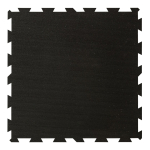 Černá gumová modulová puzzle dlažba (střed) FLO...