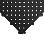 Černá gumová protiúnavová protiskluzová děrovan...