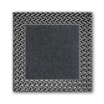 Šedá plastová textilní zátěžová vstupní rohož M...