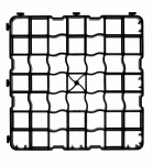 Černá plastová zátěžová zatravňovací dlažba N40...