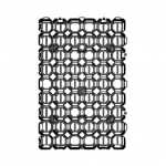 Černá plastová zatravňovací dlažba FLOMA Stella...