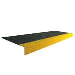 Černo-žlutá karborundová schodová hrana - 150 x...