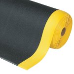 Černo-žlutá protiúnavová průmyslová rohož Sof-T...