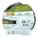 Černo-žlutá zahradní hadice Procraft PR-4KAT252...