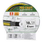 PROCRAFT Černo-žlutá zahradní hadicí 4-vrstvá, ...