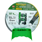 PROCRAFT Černo-žlutá zahradní hadicí 4-vrstvá, ...