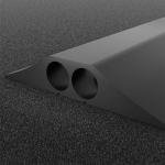 Černý plastový kabelový most - 9 m x 15,6 cm x ...