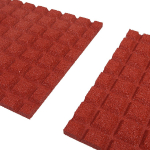 Červená gumová dlažba (V25/R15) FLOMA SportFlo ...