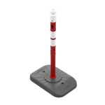 Červeno-bílý plastový (PPC) dopravní výstražný ...