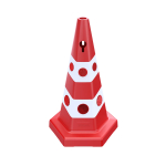 Červeno-bílý plastový (PVC) reklamní reflexní k...