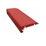 Červený gumový kryt obrubníku - délka 100 cm, š...