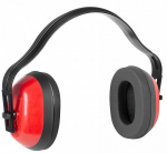Mušlový chránič sluchu 25dB B003, SNR21, červený