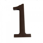 Číslo "9", 180 mm, plastová hnědá