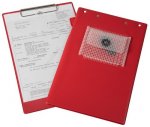 Desky na dokumenty Klemmfix 9015-00347 - červené