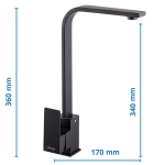 Dřezová baterie, KUB-011 BLACK, černá | KUB-011...