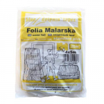 Fólie zakrývací HDPE, 15 µm, 4 x 5 m, průsvitná