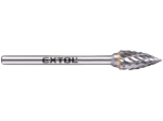 Fréza karbidová, ostrý oblouk, ⌀6x13mm, ⌀stopky...