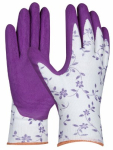 GEBOL - FLOWER LILA zahradní rukavice s latexov...