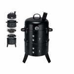 Gril BBQ Smoker, udírna, na dřevěné uhlí 3v1