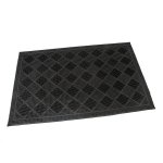 Gumová vstupní kartáčová rohož Squares - 60 x 4...