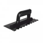 Hladítko plast oblé 27x11cm, zuby