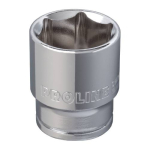 Hlavice, 1/4", 7 mm, CrV, PROLINE