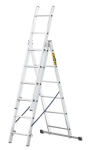 Hliníkový trojdílný žebřík, 3x6 stupňů, 2,97 m,...