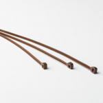 Hnědá plastová stahovací páska - délka 20 cm, š...