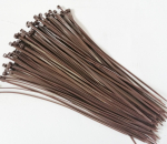 Hnědá plastová stahovací páska - délka 30 cm, š...