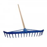 Hrábě plastové, 55cm, 16zubů + násada 160cm
