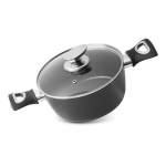Hrnec s poklicí MagicHome Black Line, 20cm, 2,1l