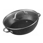 Hrnec s poklicí MagicHome Black Marble Line, 26...