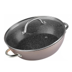 Hrnec s poklicí MagicHome Coffee Brown Line, 26...