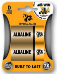 JCB - SUPER alkalická baterie D/LR20 - blistr 2 ks