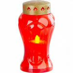 Kahan s LED svíčkou červený, 17cm MagicHome TG-...