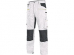 Kalhoty CXS STRETCH, pánské, bílo - šedé, vel. 56