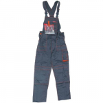 Kalhoty montérkové s laclem, šedé, 2XL 188/106-...