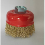 Kartáč hrnkový vlnitý, mosazný, 100 mm, M14, ENPRO