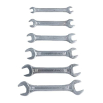 Klíče ploché, sada 6 - 17 mm, BRENAR