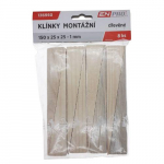 Klínky montážní dřevěné, 150 x 25 x 25 - 1 mm, ...