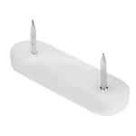 Kluzák plastový s hřeby 50,8 x15,8 x 6,3mm, bíl...