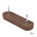 Kluzák plastový s hřeby 50,8 x15,8 x 6,3mm, hně...