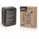 Kompostér COMPOGREEN černý 320l, krabice