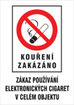 Kouření zakázáno - Zákaz používání el. cigaret ...