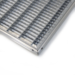 Kovová venkovní čistící vstupní rohož s rámem F...