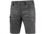 Kraťasy jeans CXS MURET, pánské, šedo-černá, ve...