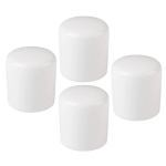 Krytka Ø 18mm, plast, bílá, 4 ks