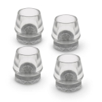 Krytka s filcem Ø 16 - 18 mm, transparentní, 4 ks