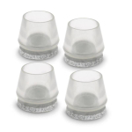 Krytka s filcem Ø 20 - 22 mm, transparentní, 4 ks